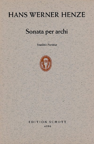 H.W. Henze: Sonata per archi , Stro (Stp)