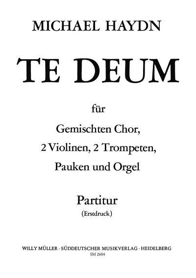 M. Haydn: Te Deum (Part.)