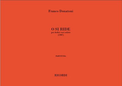 F. Donatoni: O Si Ride (Part.)