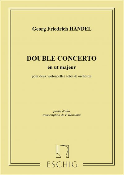 G.F. Händel: Concerto 2 Vlc Alto  (Part.)