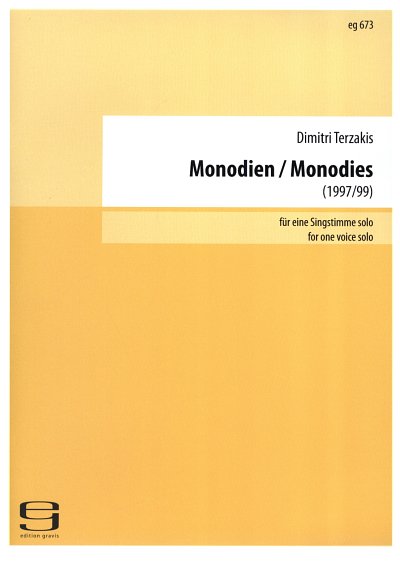D. Terzakis: Monodien - 8 Gesaenge Ohne Worte