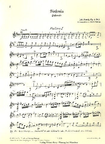 J. Stamitz: Sinfonia Pastorale D-Dur Op 4/2