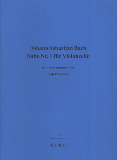 J.S. Bach: Suite NR. 1 für Violoncello, Vc