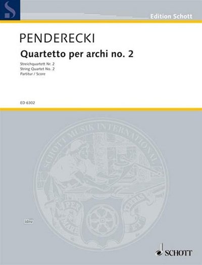 K. Penderecki: Quartetto per archi no. 2 , 2VlVaVc (Stp)