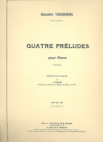 I. Philipp: 4 Preludes Piano