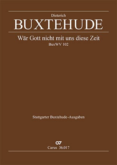 D. Buxtehude: Ich halte es dafür