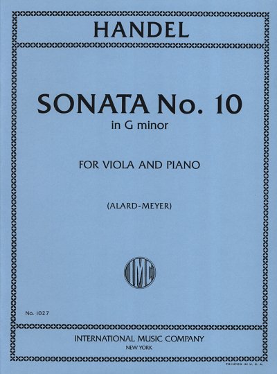G.F. Händel: Sonata No 10 In G Minor (Alard-M) (Bu)
