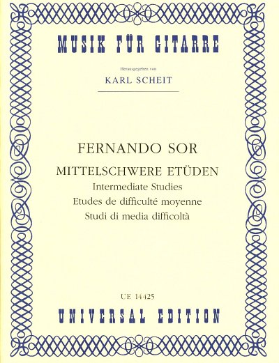 F. Sor: Mittelschwere Etüden aus op. 6, op. 31, op. 35, Git