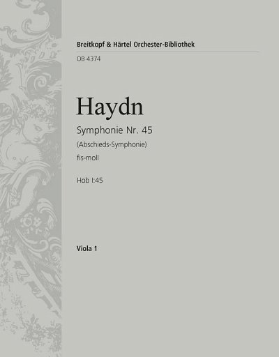 J. Haydn: Sinfonie fis-moll Hob I: 45, Sinfo (Vla)