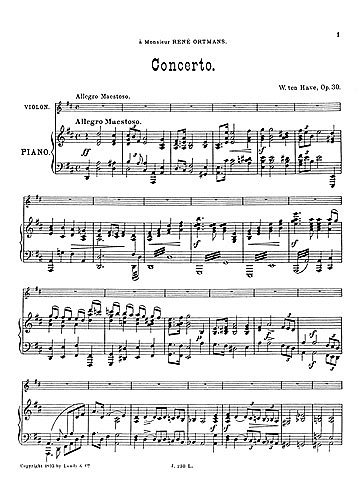 Violin Concerto Op.30 (Bu)
