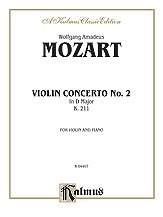 DL: W.A. Mozart: Mozart: Violin Concerto No. , VlKlav (Klavp