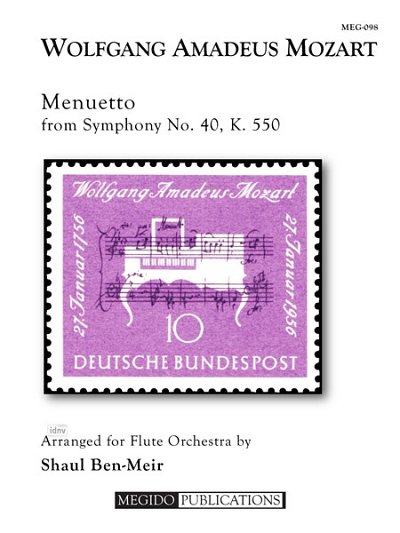 W.A. Mozart: Menuetto from Symphony No. 40 fo, FlEns (Pa+St)