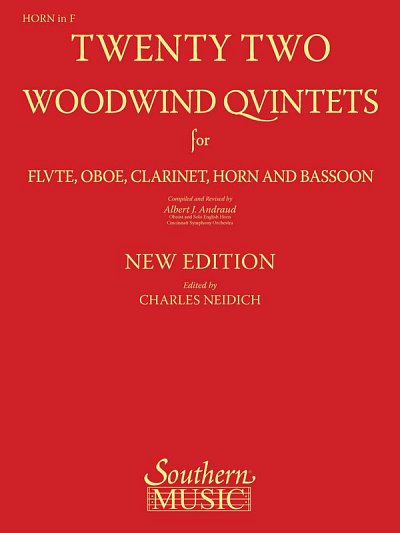 22 Woodwind Quintets - New Edition, FlObKlHrFg