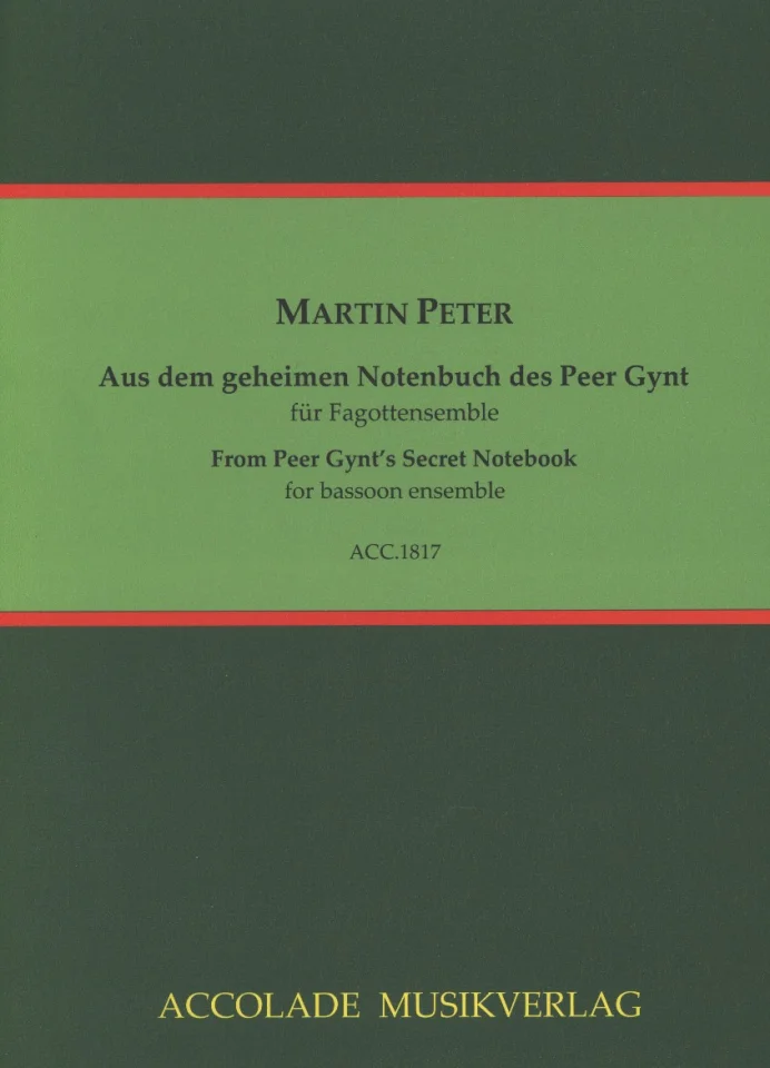 AQ: M. Peter: Aus dem geheimen Notenbuch des P, 3Fa (B-Ware) (0)