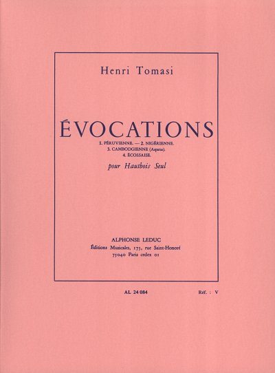 H. Tomasi: Evocations, Ob (Part.)