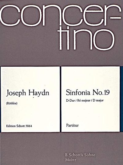 DL: J. Haydn: Sinfonia No. 19 D-Dur, Orch (Part.)