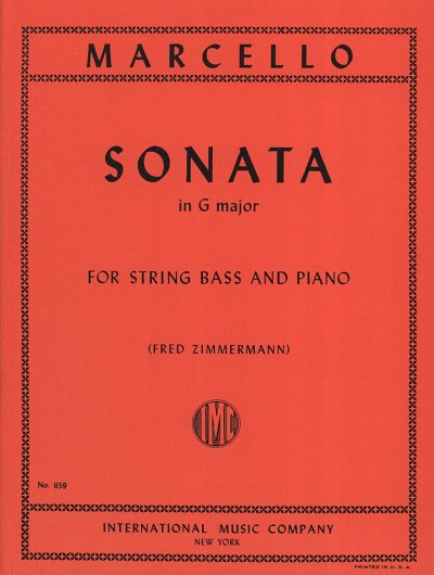 B. Marcello: Sonata Sol (Zimmermann), Kb