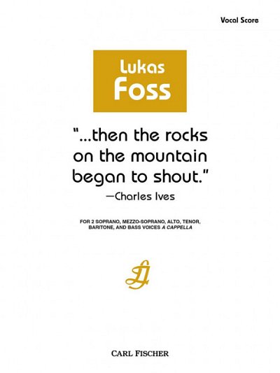 L. Foss: Then the Rocks on the Mountain Began t, Gch7 (Chpa)