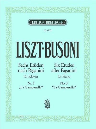 F. Busoni: Sechs Etüden nach Paganini Nr. 3 BusV B 68