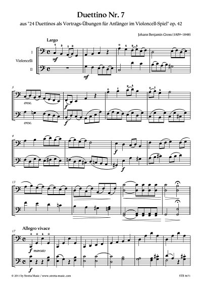 DL: J.B. Gross: Duettino Nr. 7 aus: 