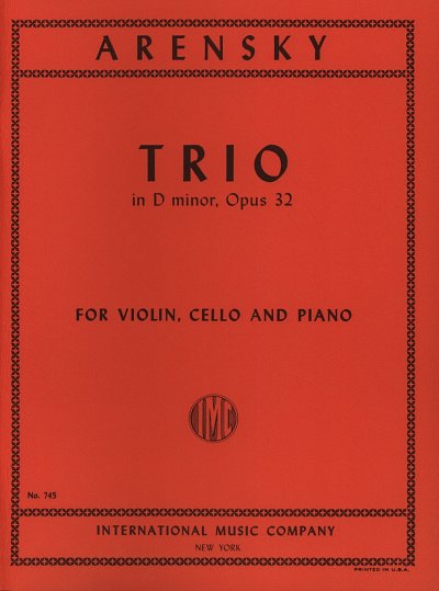 Trio Re Min. Op. 32, VlVcKlv (Bu)