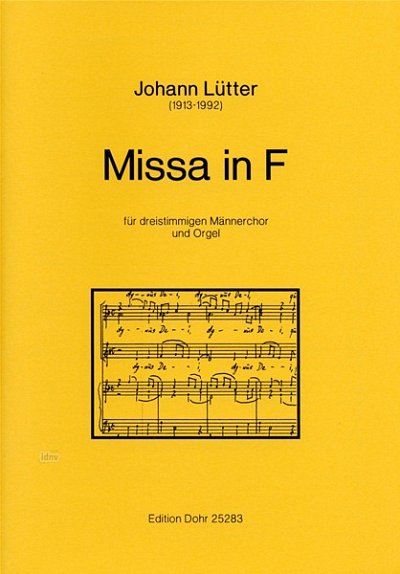 J. Lütter: Missa in F-Dur (Chpa)