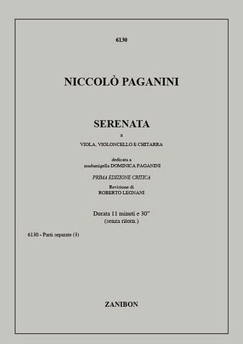N. Paganini: Serenata (Part.)