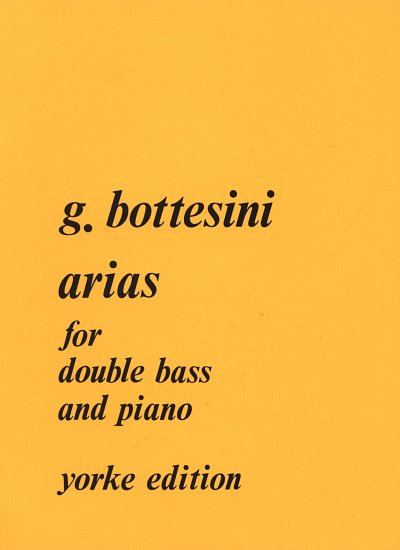 G. Bottesini: Arias