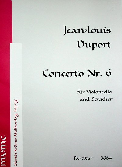 J. Duport: Concerto Nr. 6 in d-Moll/D-Dur, VcStr (Part.)