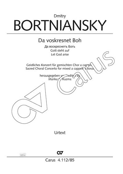 D.S. Bortnjanski y otros.: Da voskresnet Boh (Gott steht auf) f-Moll