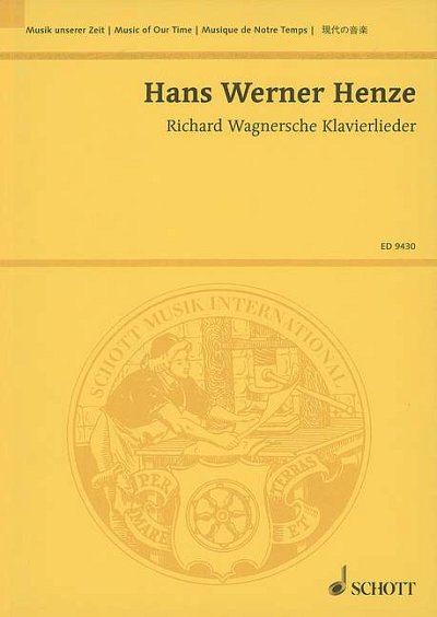 DL: H.W. Henze: Richard Wagnersche Klavierlieder (Stp)