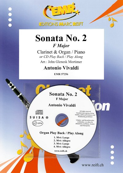 A. Vivaldi: Sonata No. 2, KlarKlv/Org (+CD)