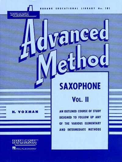 H. Voxman: Rubank Advanced Method - Saxophone Vol., Sax (Bu)