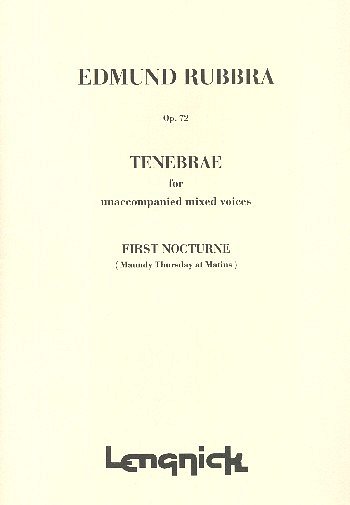 E. Rubbra: Tenebrae Opus 72 1st Nocturne, GchKlav (Bu)