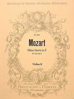 W.A. Mozart: Missa Brevis F-Dur Kv 192 (186f)