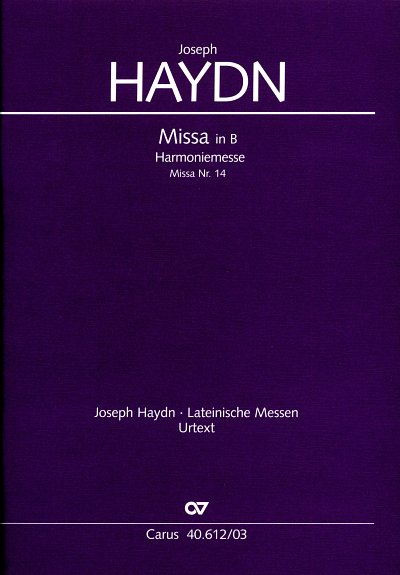 AQ: J. Haydn: Harmoniemesse in B, SolGchOrchOr (KA) (B-Ware)