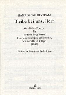 H.G. Bertram: Bleibe Bei Uns Herr (1987)