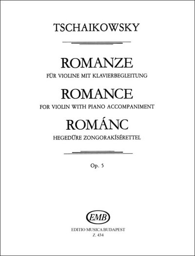 P.I. Tschaikowsky: Romanze op. 5, VlKlav (KlavpaSt)