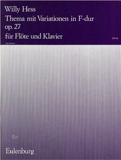 W. Hess: Thema mit Variationen F-Dur op. , FlKlav (KlavpaSt)