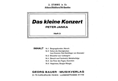 P. Janka: Das Kleine Konzert 3