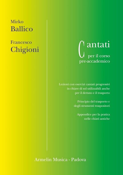 M. Ballico: Cantati Per Il Corso Pre-Accademico (Bu)
