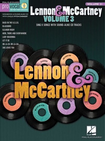Lennon & McCartney Volume 3 Pro Vocal, GesKlavGit
