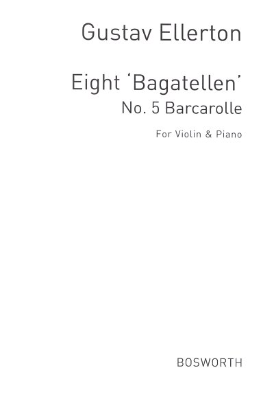 Barcarolle For Violin And Piano Op.18 No., VlKlav (KlavpaSt)