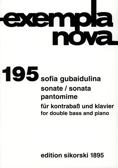 S. Gubaidulina: Sonate / Pantomime fuer Ko, KbKlav (KlavpaSt