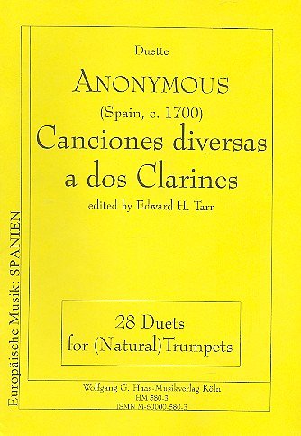 Anonymus: Canciones Diversas A Dos Clarines Europaeische Mus
