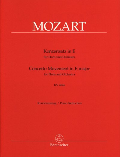 W.A. Mozart: Konzertsatz für Horn und Orchester E-Dur KV 494a