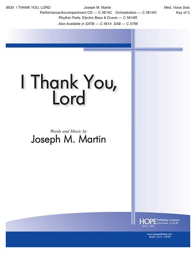 J. Martin: I Thank You, Lord, GesMKlav
