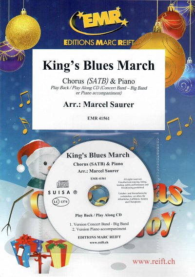 M. Saurer: King's Blues March, GchKlav (+CD)