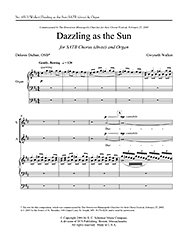 G. Walker: Dazzling as the Sun, GchOrg (Chpa)