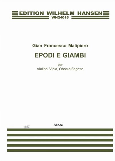 G.F. Malipiero: Epodi E Giambi